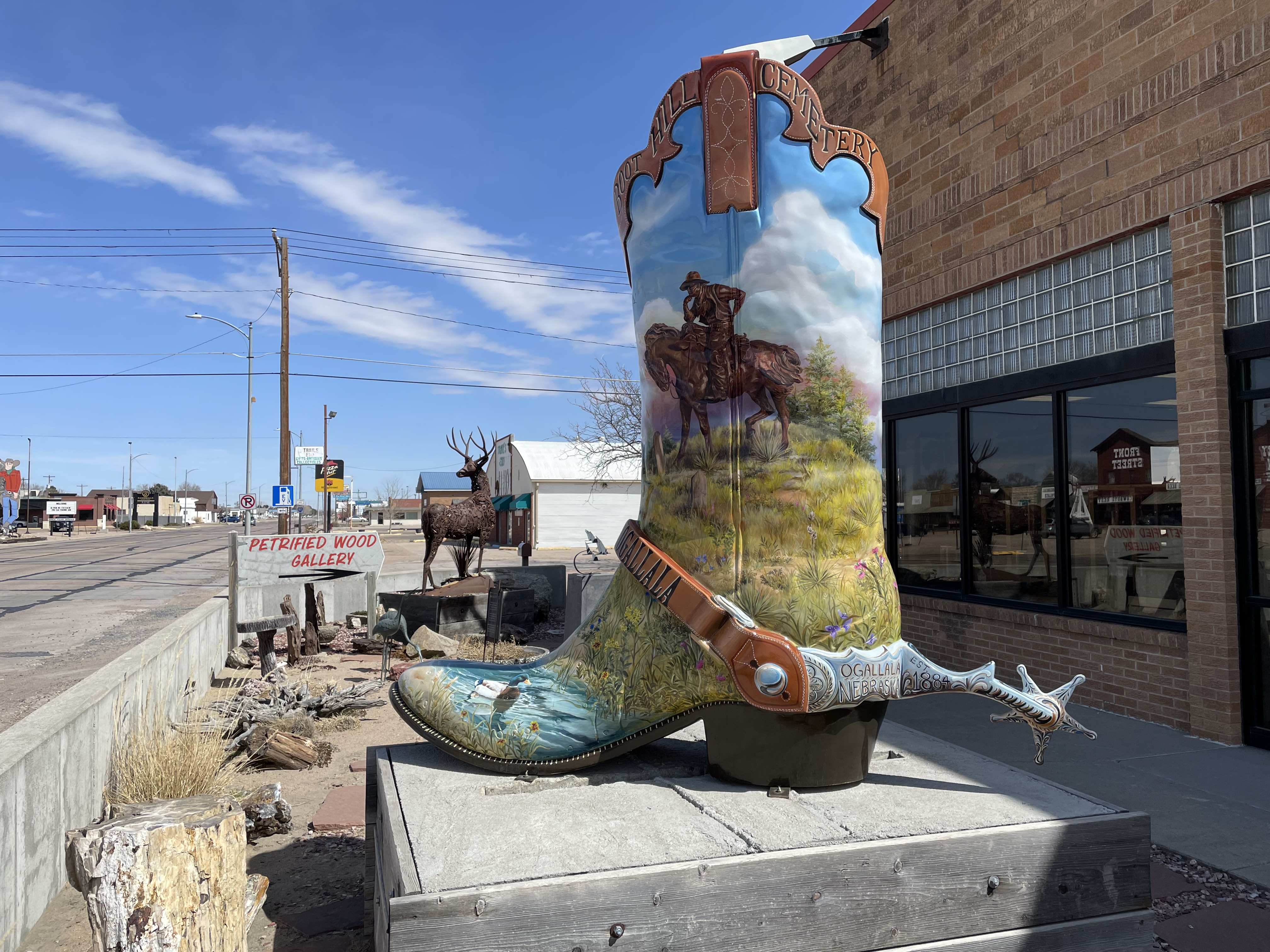 Petrified Wood and Art Gallery Passport Stop Photo