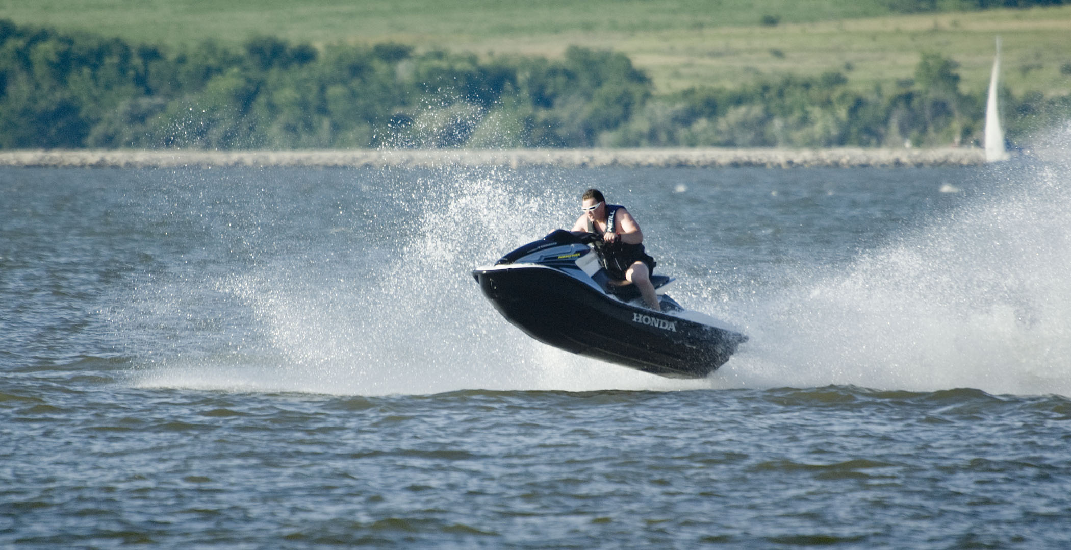 Jetski on Branched Oak Lake