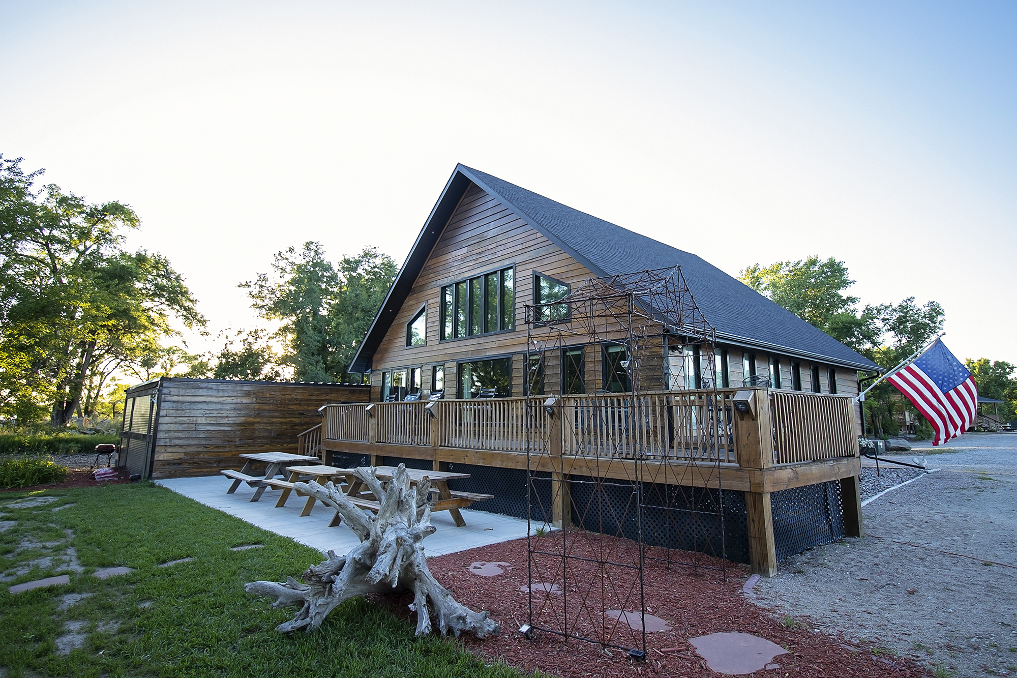 Cabin at River Land Cabins and Campground in Columbus.