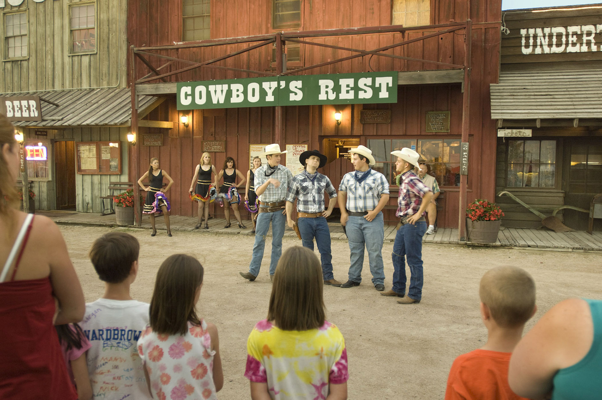 Cowboy shootout reenactment at Front Street and Cowboy Museum