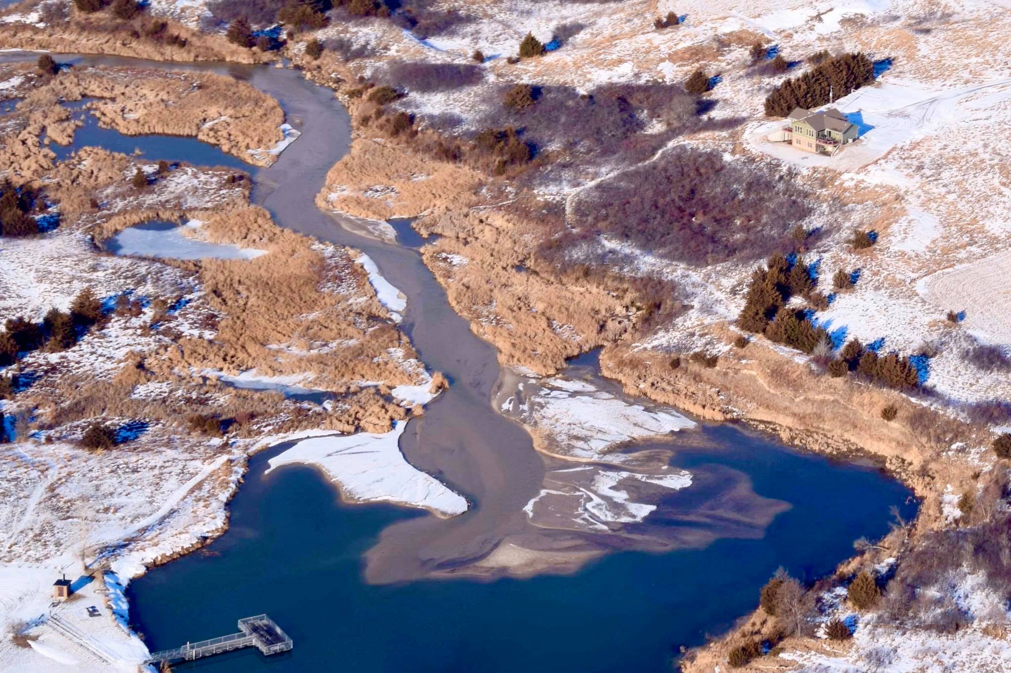 gracie creek cabin from above