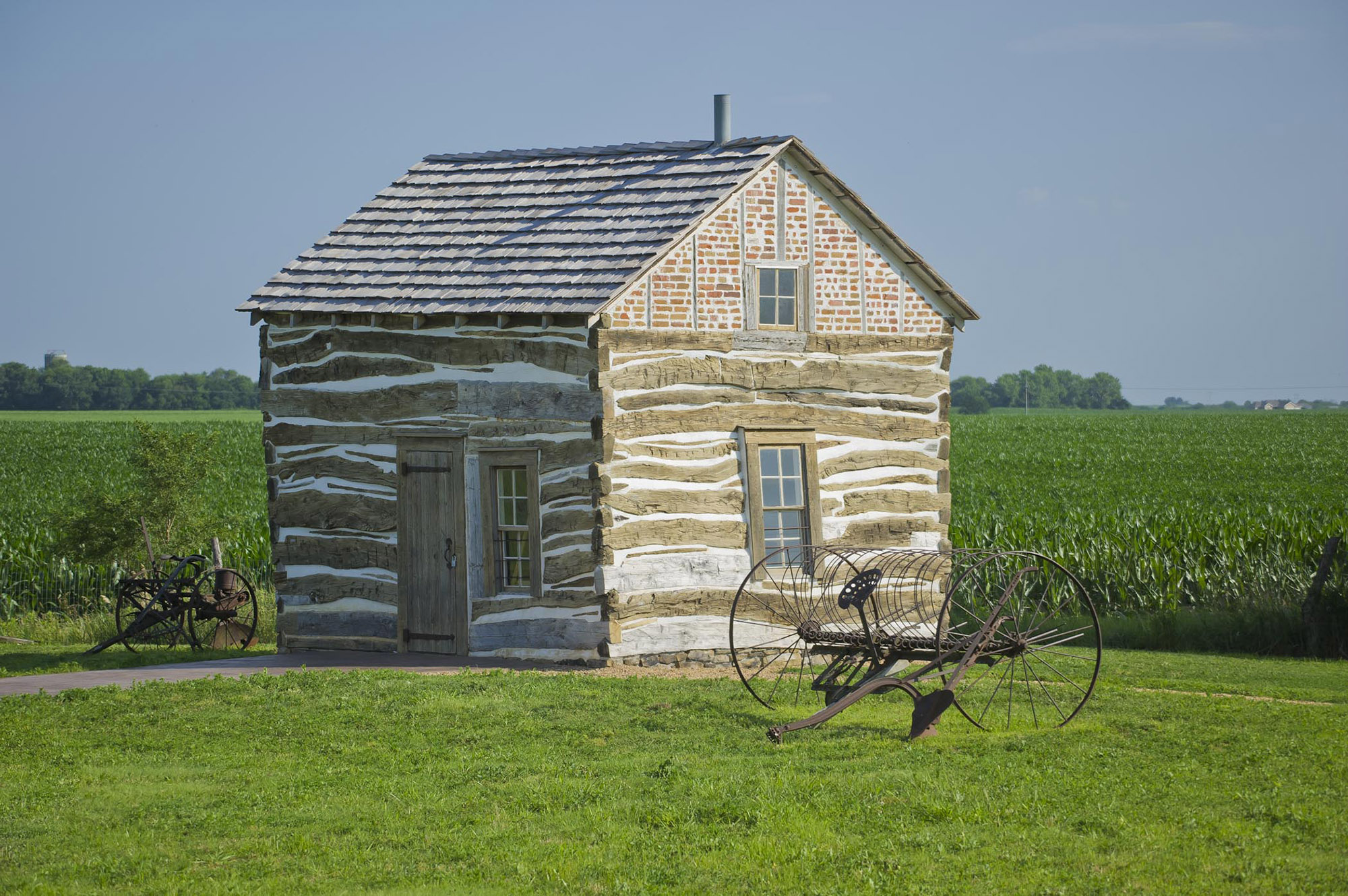 Cabin at Homestead National Historic Park.