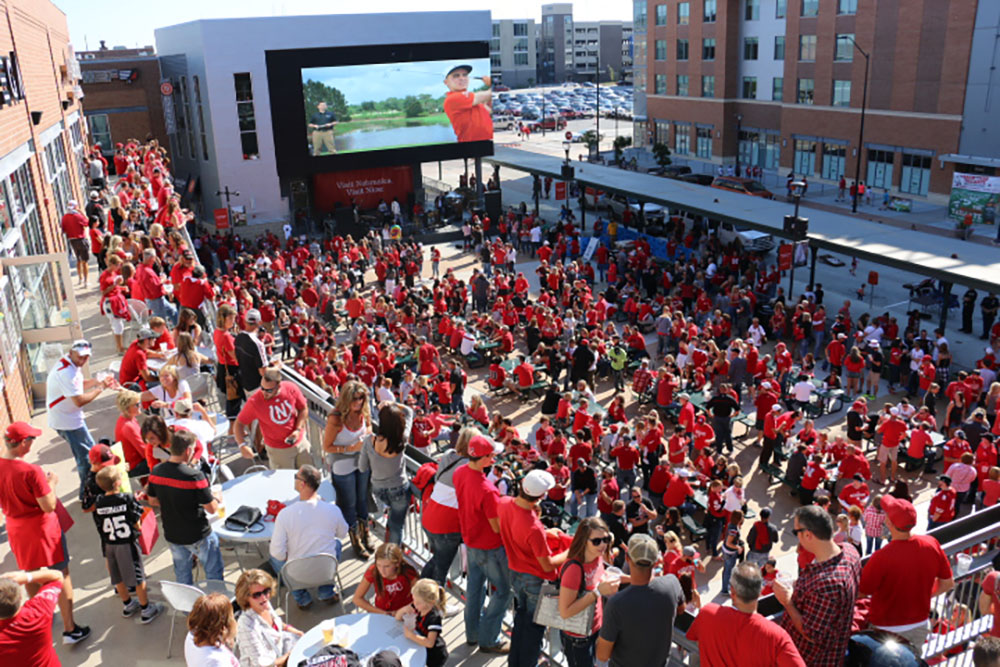 Cornhusker tailgate in Haymarket