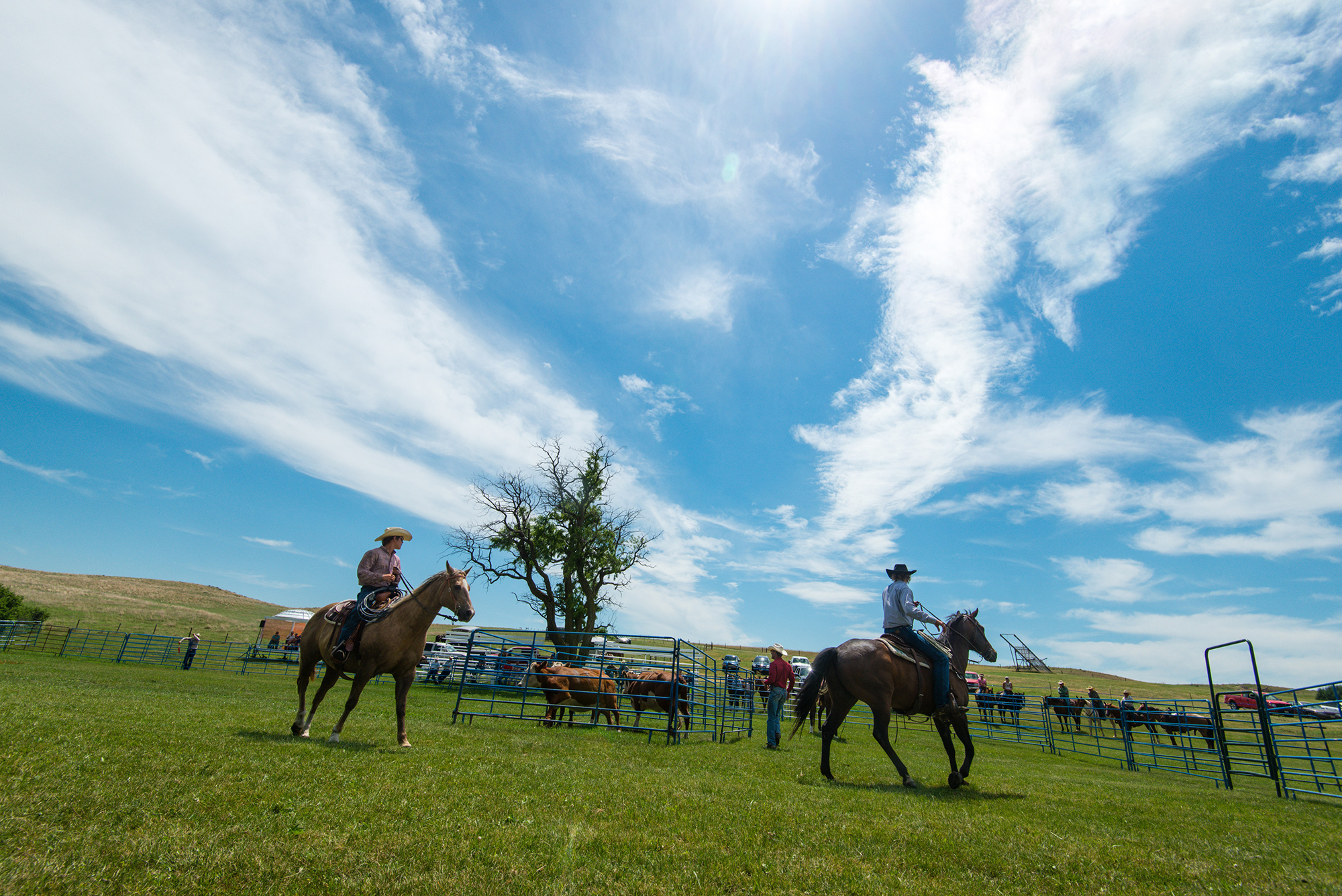 Horseback riders at Bowring Ranch State Historical Park.