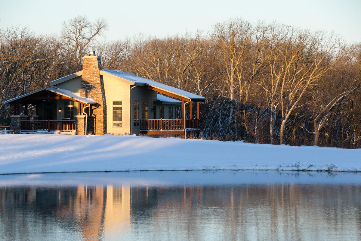 mini lodge cabin at ponca state park