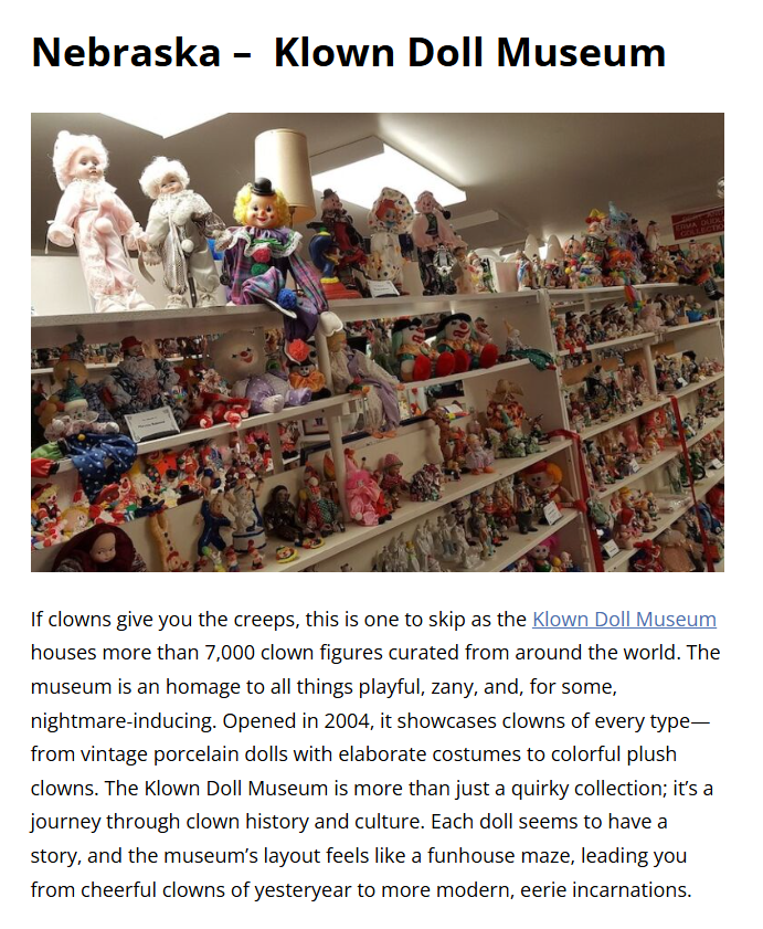 Klown Doll Museum