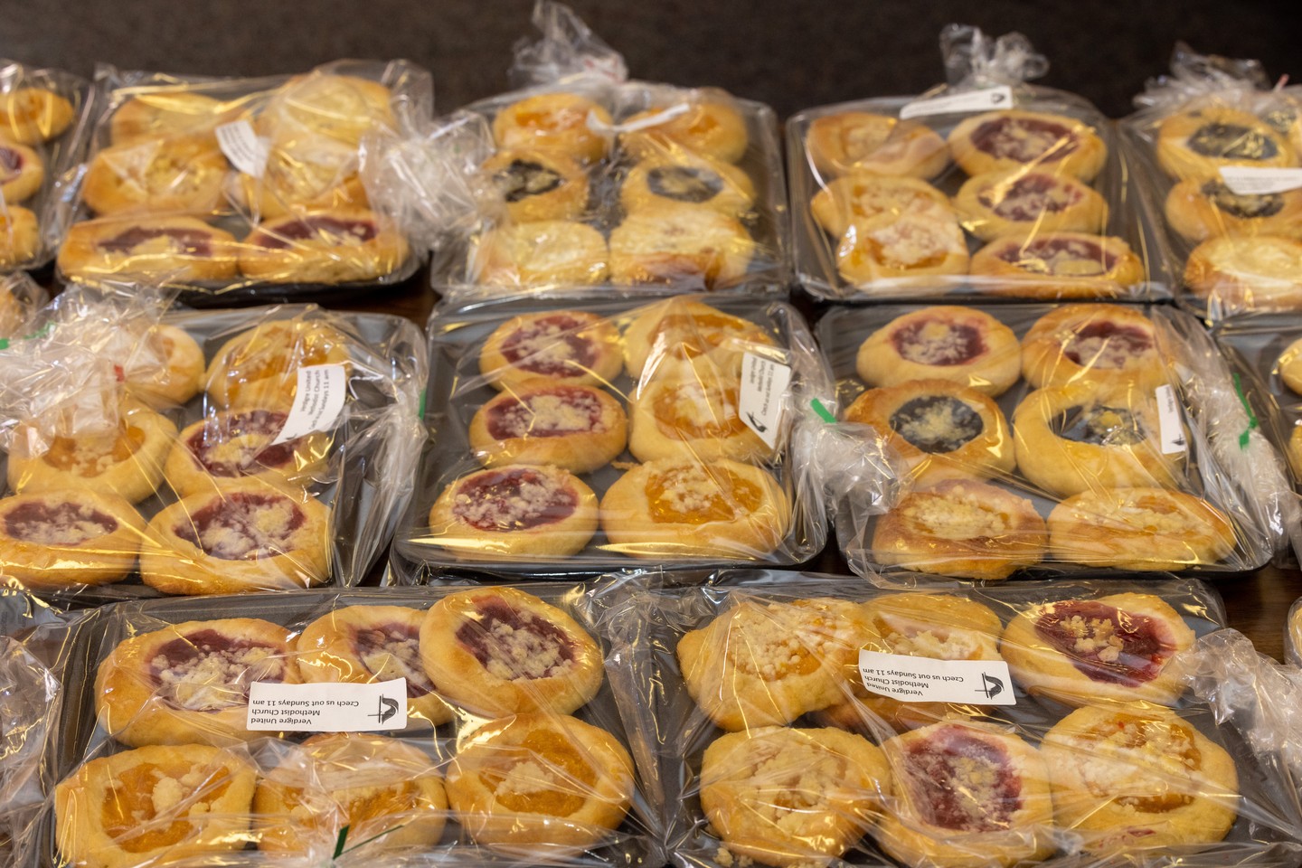 Packaged kolaches at Kolach Days in Verdigre.