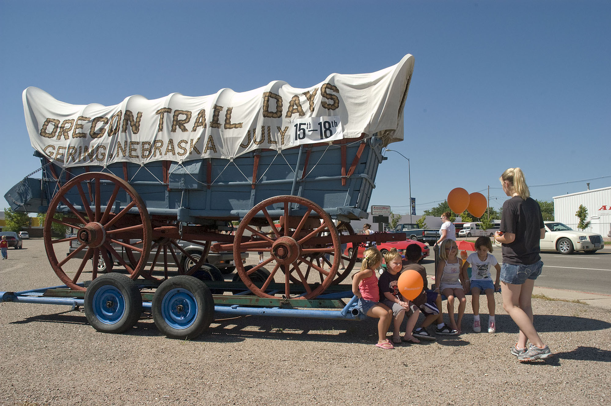 Wagon at Oregon Trail Days | Rick Neibel / Nebraska Tourism