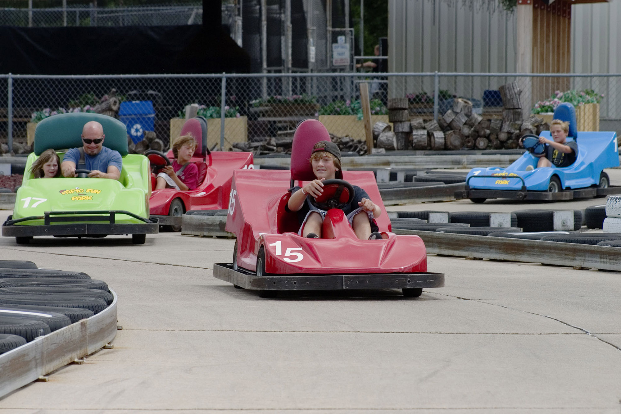 Go karts at Papio Fun Park.