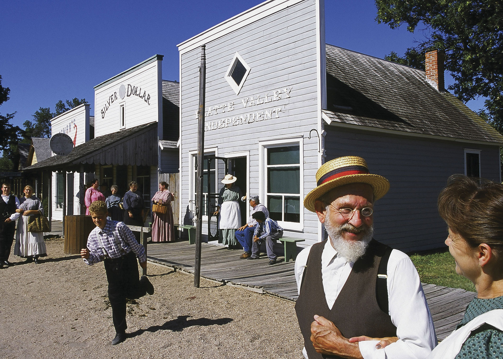 Living history exhibits at Stuhr Museum of the Prairie Pioneer.