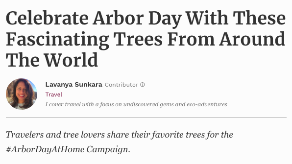 Celebrate Arbor Day