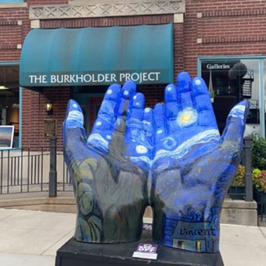 Burkholder project van gogh hands sculpture