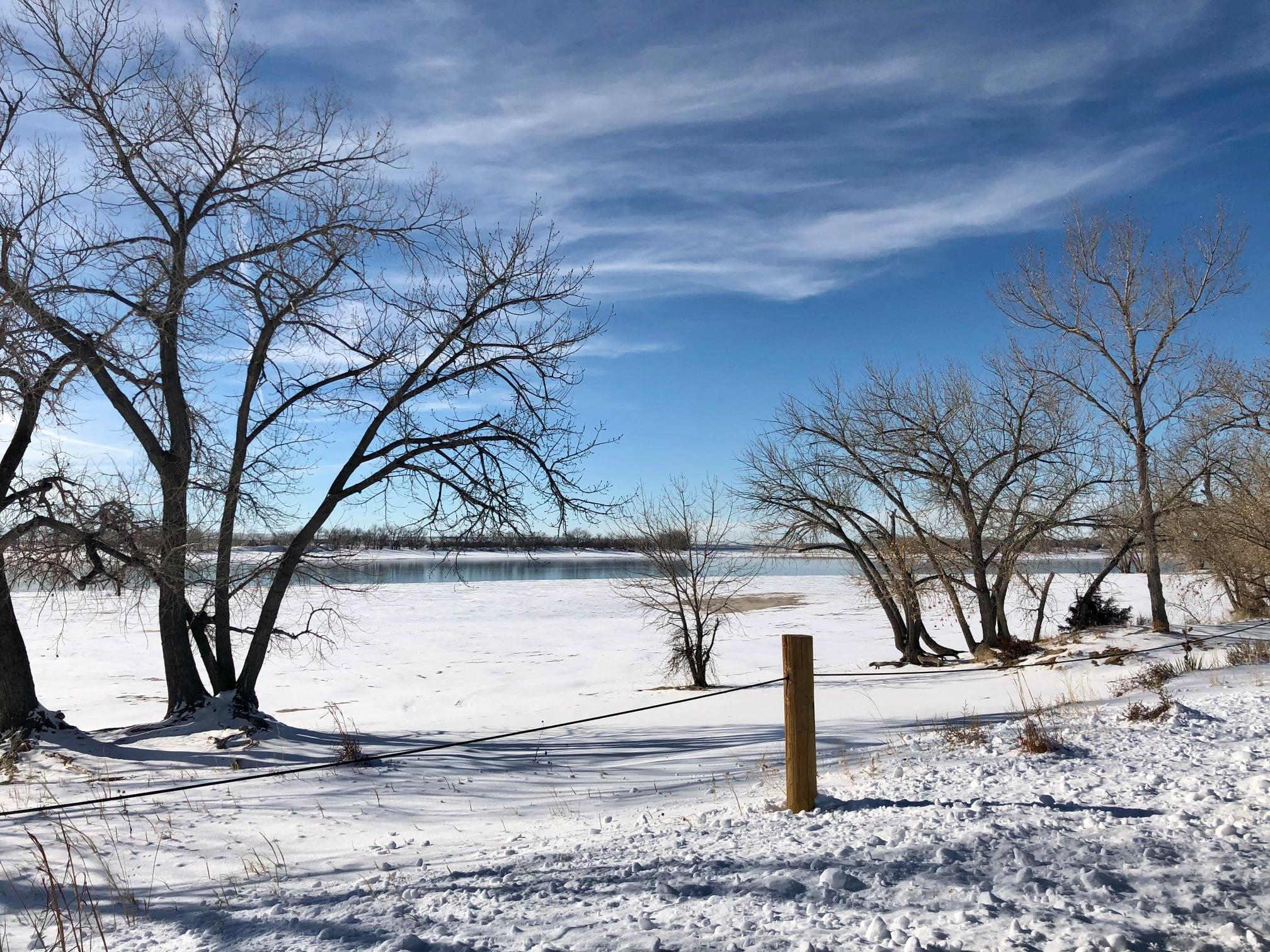 Lake McConaughy in winter