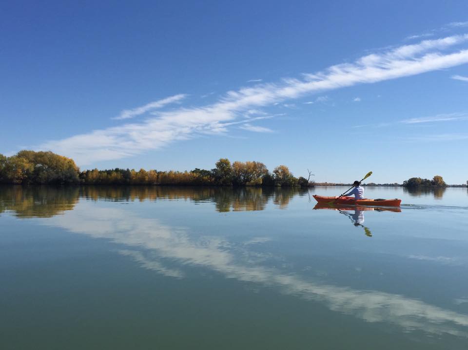 Kayaking on Lake Maloney