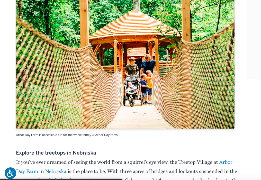 Treetop Village Arbor Day Farm