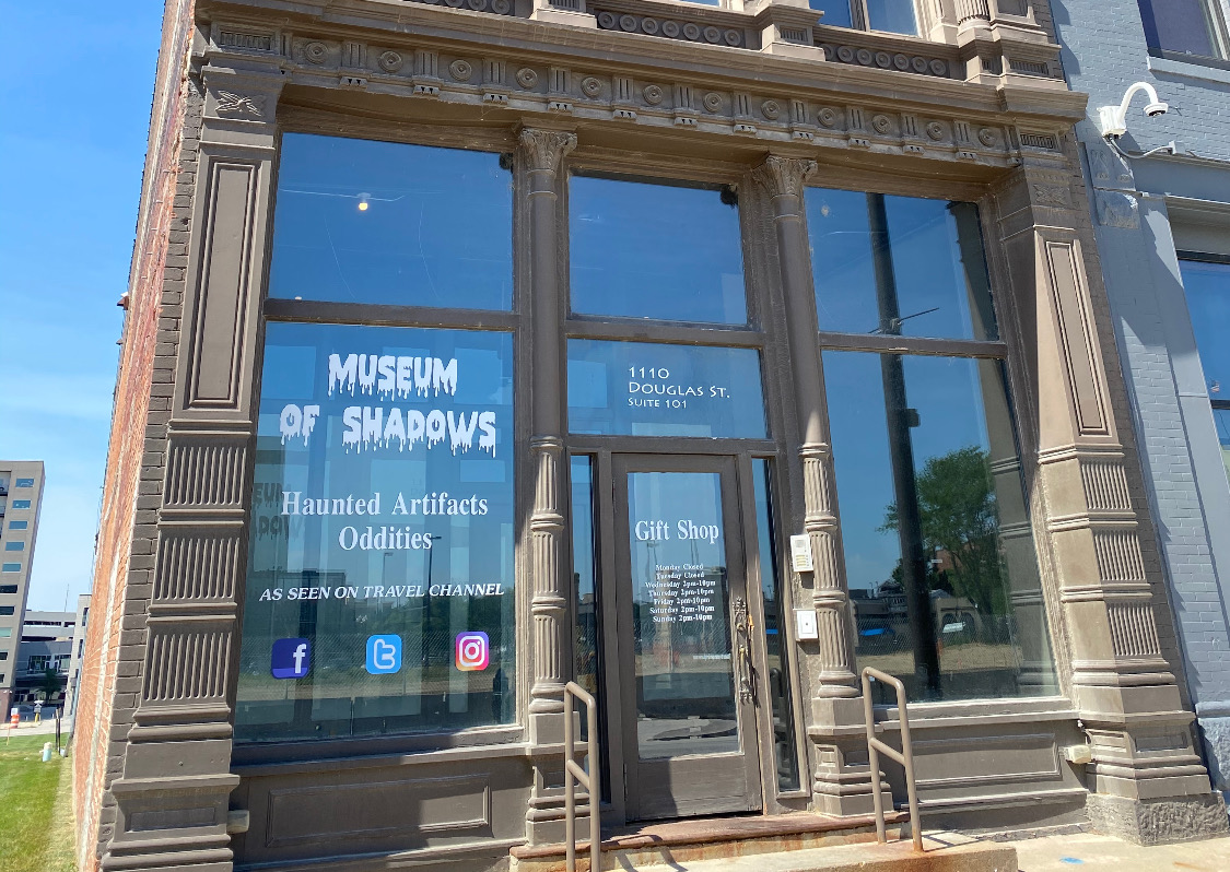 Exterior of the Museum of Shadows in Omaha. 