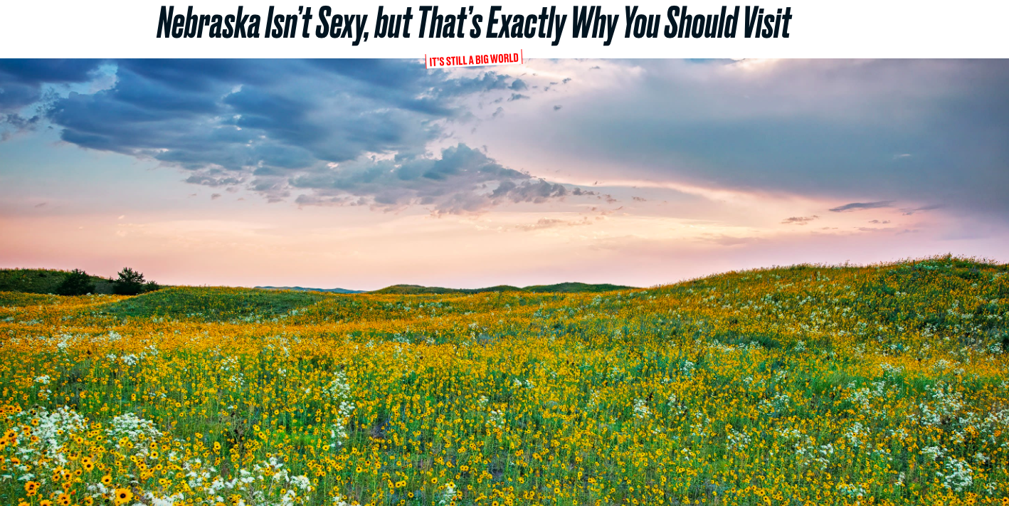 Flower field in Nebraska