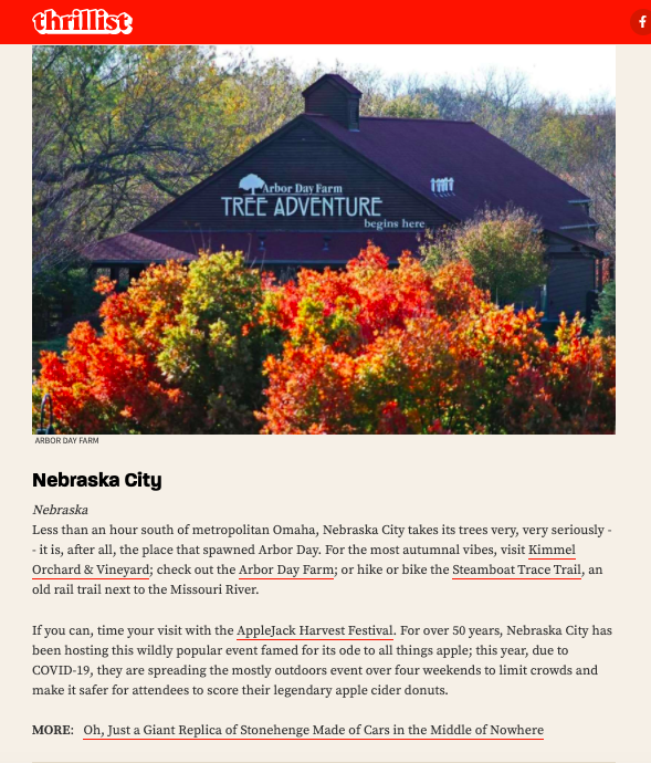 Nebraska City Arbor Farm Article