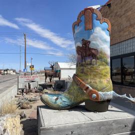 Petrified Wood and Art Gallery Passport Stop Photo