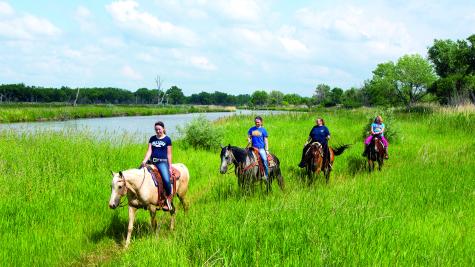 Horseback riding with Dusty Trails in North Platte, Nebraska