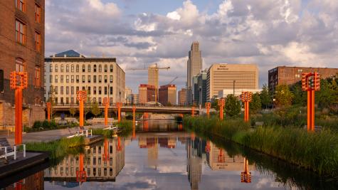 Omaha Skyline, RiverFront, MECA, Gene Leahy Mall