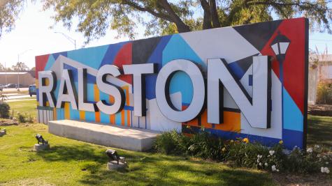 Ralston, Recycled Letter Mural