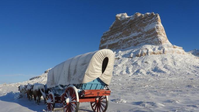 Scotts Bluff National Monument in Gering, Nebraska