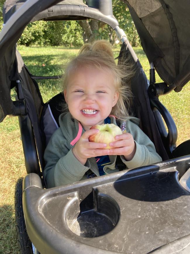 Little Girl with apple